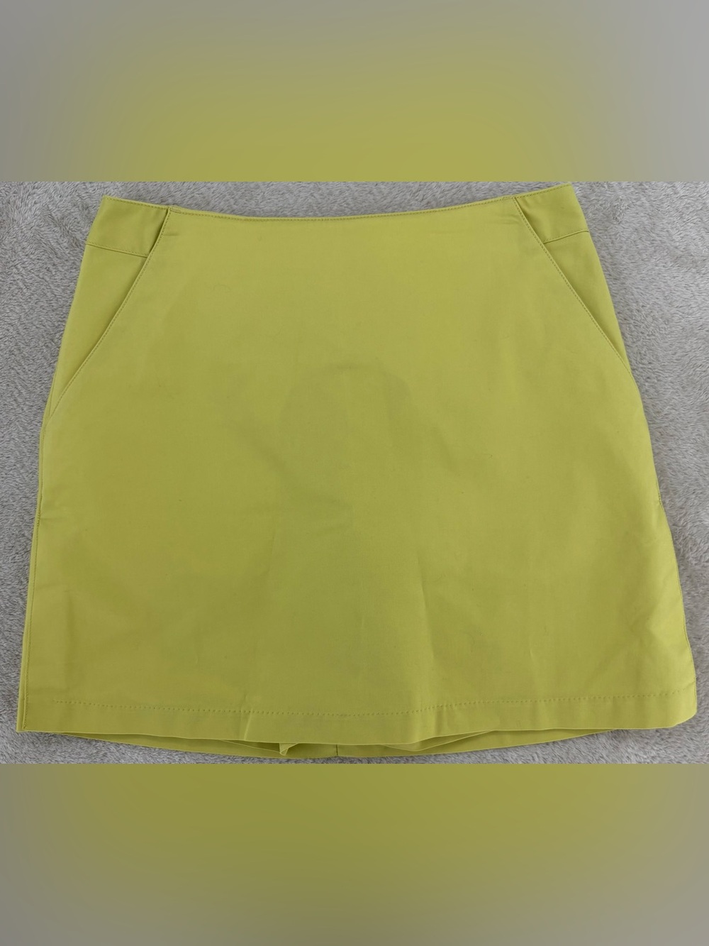 Adidas Golf Stretch Skort Women's Lime Green Athletic Golf Skirt Size 6